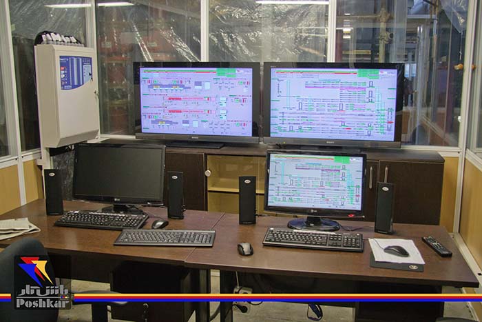 سیستم کنترل اسکادا  و کنترل کل خط پروژه بهمن موتور